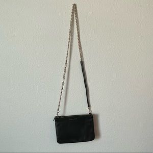 Crossbody two zippered bag